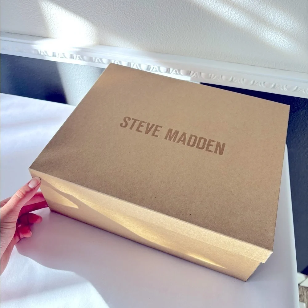 New With Box Steve Madden Women's Saffron Platform Cork Dress Sandals Size 9